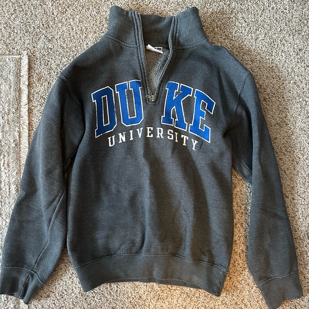 Duke University Gray Quarter-Zip Sweatshirt